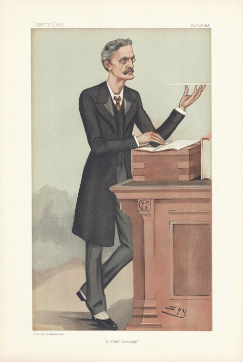 Gerald Balfour, 2nd Earl of Balfour  (antique print)