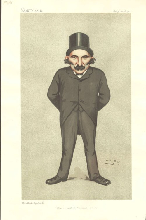 Charles Wallwyn Radcliffe Cooke.  (antique print) 