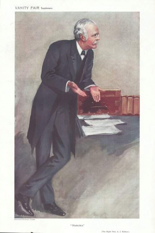 Arthur Balfour  (antique print)