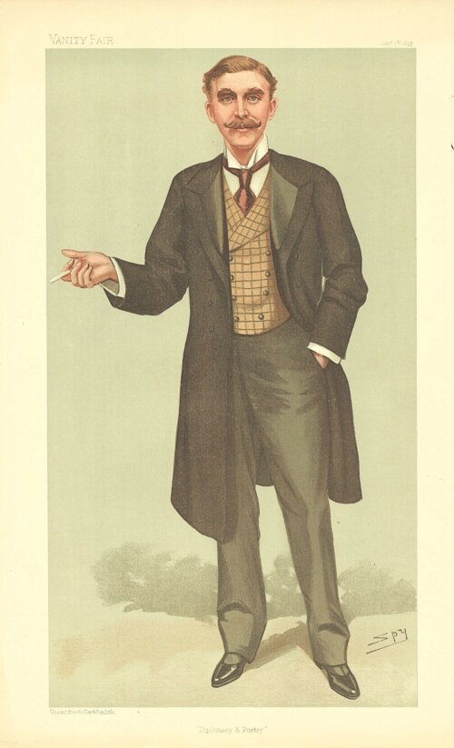 Rennell Rodd 1st Baron Rennell  (antique print)