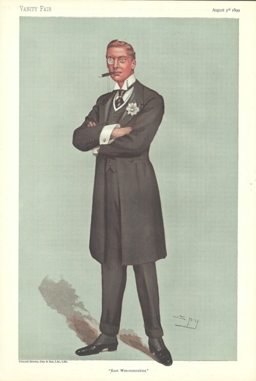 Sir Joseph Austen Chamberlain KG   (antique print)