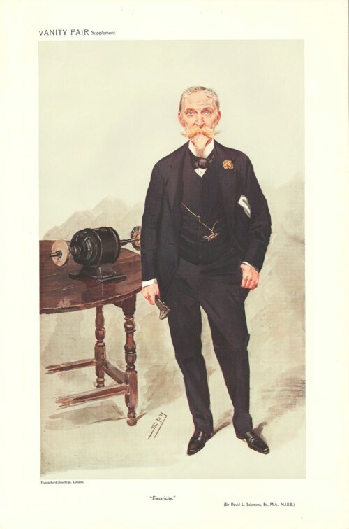 David Lionel Goldsmid-Stern-Salomons  (antique print)