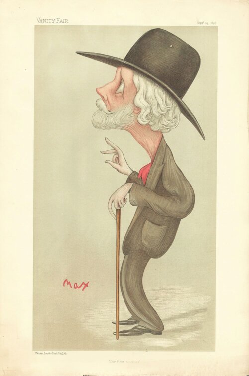 George Meredith   (antique print)