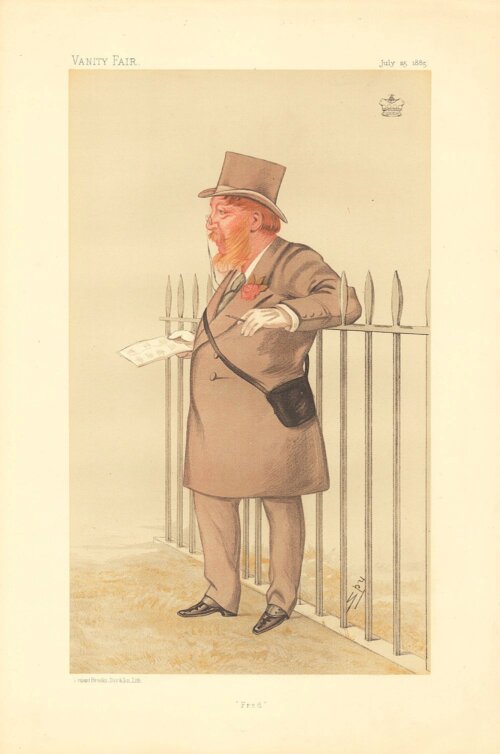 Frederick Gough-Calthorpe, 5th Baron Calthorpe.  (antique print)