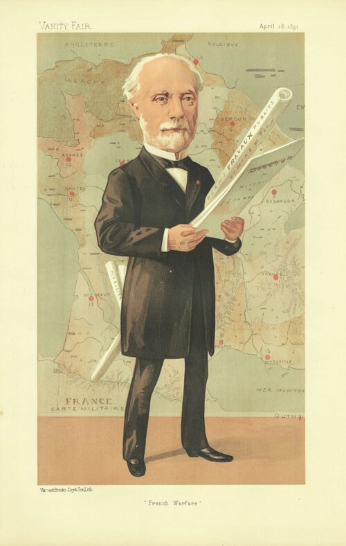Charles de Freycinet  (antique print)