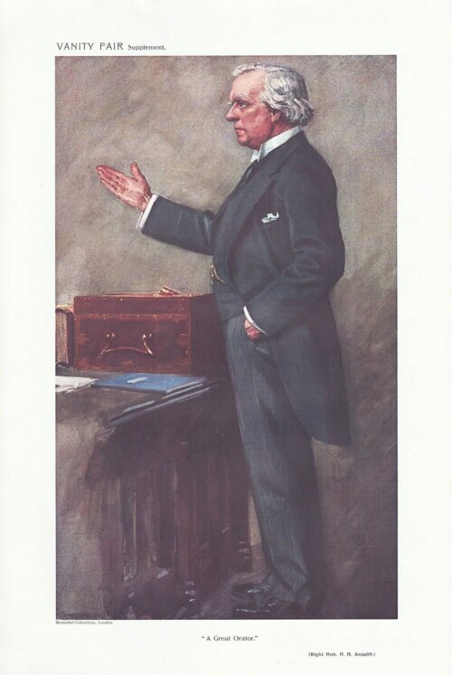 H. H. Asquith  (antique print)