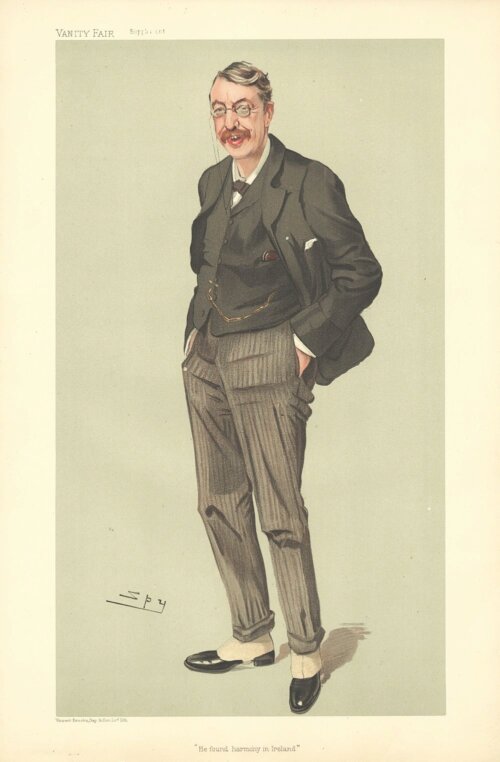 Sir Charles Villiers Stanford   (antique print)