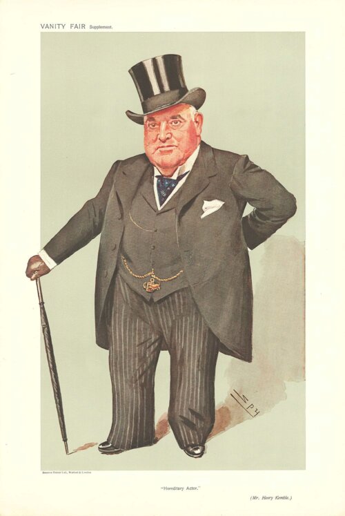 Henry Kemble  (antique print)