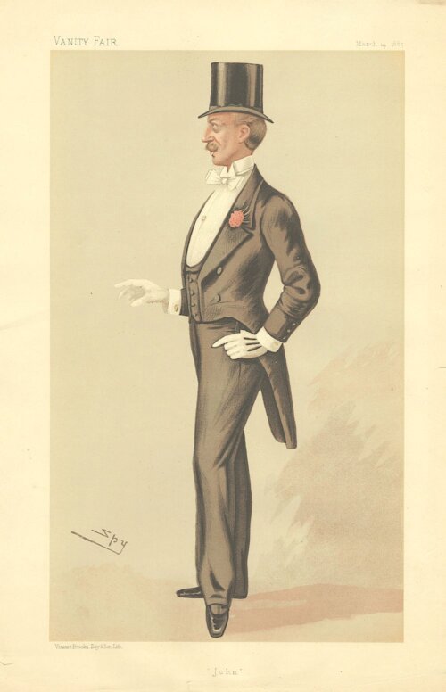 John Delacour   (antique print)