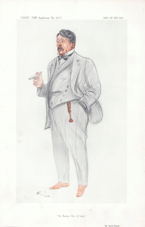Arnold Bennett   (antique print)