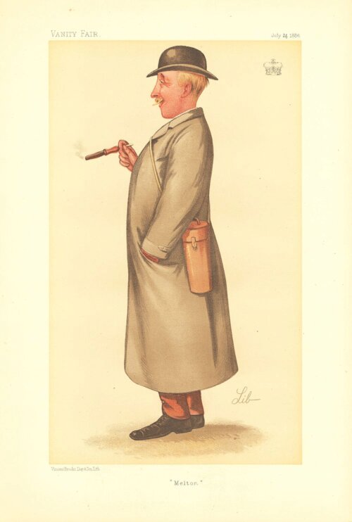 George Manners Astley, 20th Baron Hastings  (antique print)