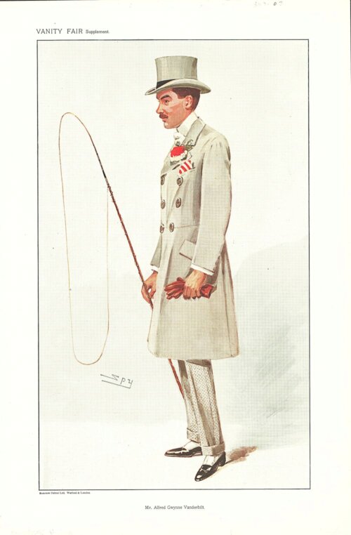 Mr Alfred Gwynne Vanderbilt   (antique print)