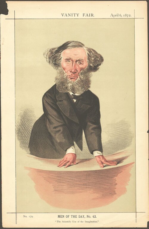 John Tyndall   (antique print)