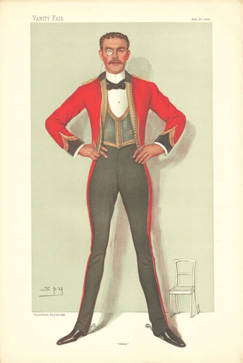 Capt. Oswald Henry Ames  (antique print)
