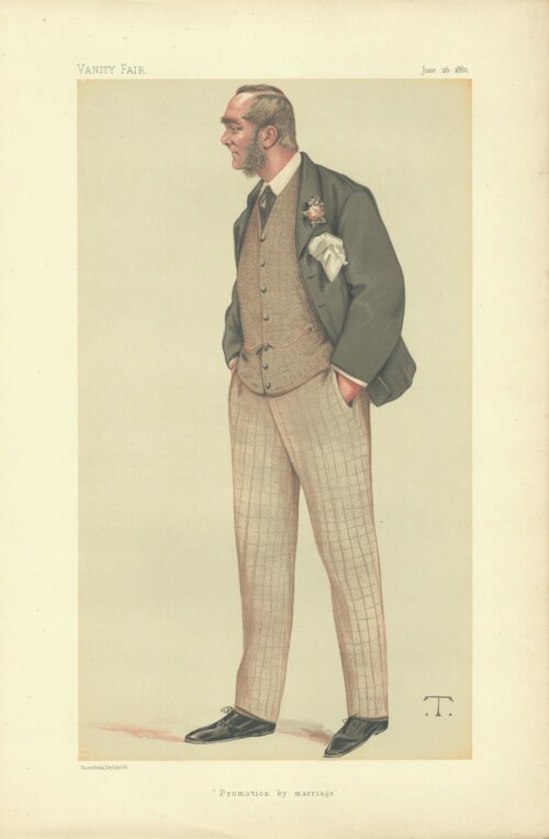 Sir Augustus Berkeley Paget.  (antique print) 