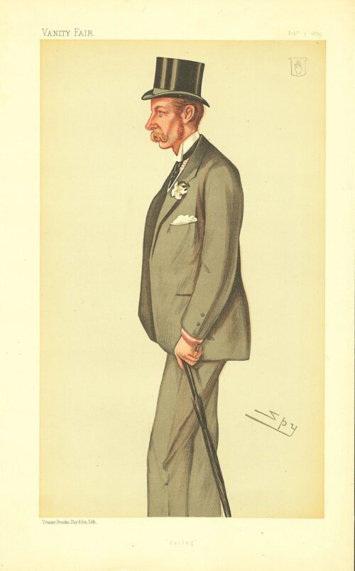 Sir George Chetwynd 4th Baronet  Race horse owner   (antique print)