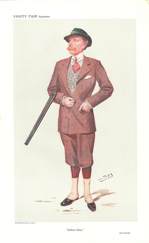 John Lumley-Savile, 2nd Baron Savile    (antique print)