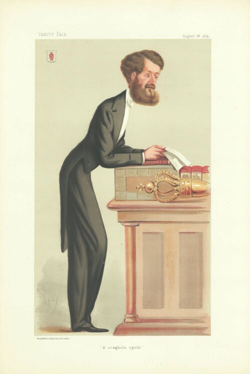  Sir Michael Hicks Beach, Bt  (antique print)