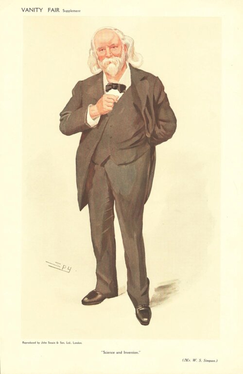 William Speirs Simpson  (antique print)