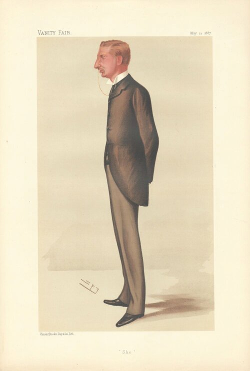 Sir Henry Rider Haggard  (antique print)