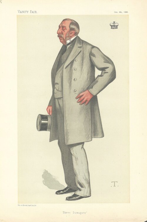 Ernest Brudenell-Bruce, 3rd Marquess of Ailesbury.  (antique print)