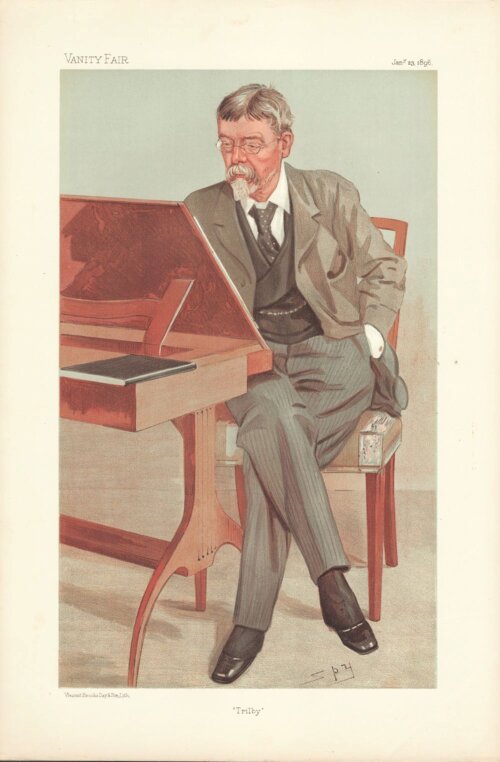 George Louis Palmella Busson du Maurier   (antique print)