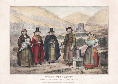Welsh Peasantry drawn from living characters in 1850