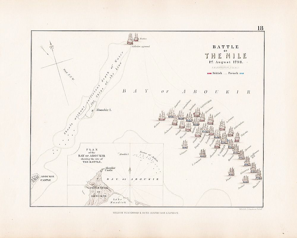 Battle of the Nile, 1st August, 1798.
