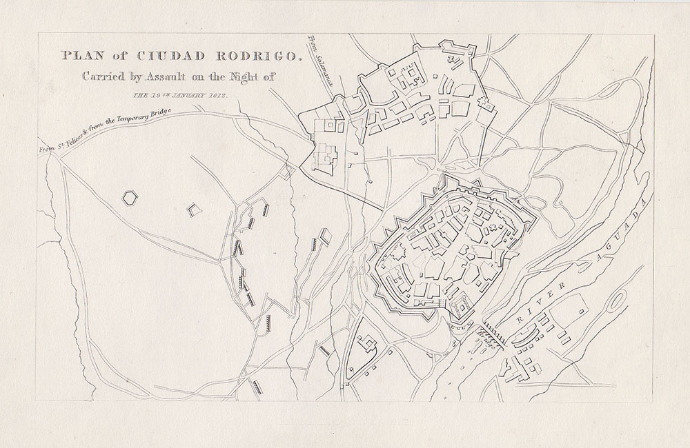 Plan of Ciudad Rodrigo  Carried by Assault on the Night of the 19th January 1812