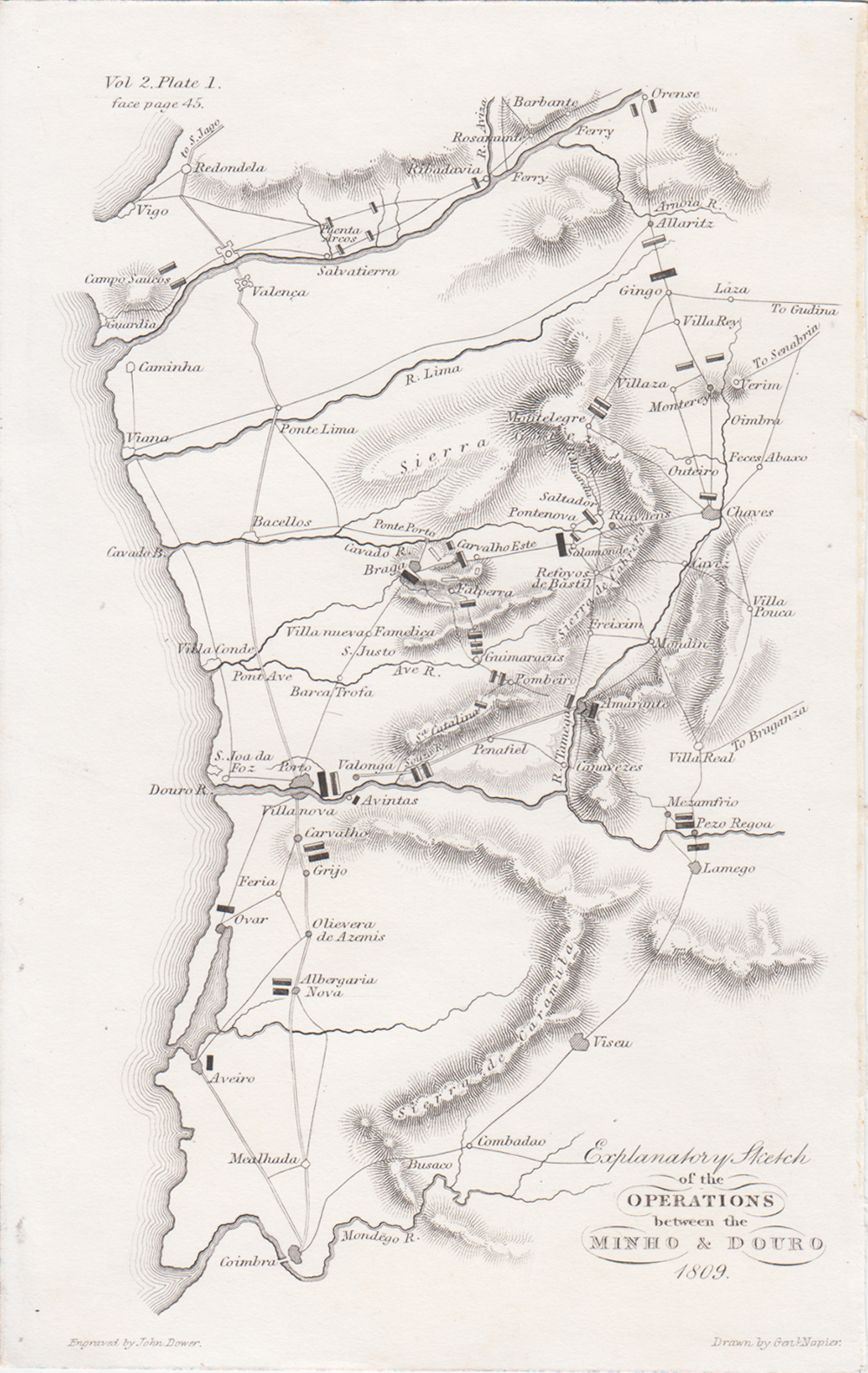 Explanatory Sketch of the Operations between the Minho & Douro 1809