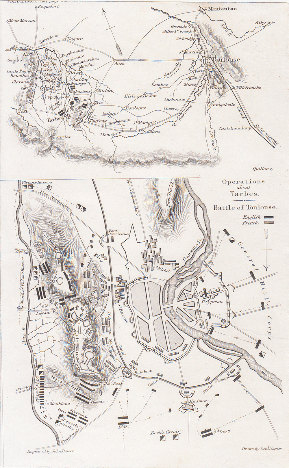 Operation about Tarbes  Battle of Toulouse