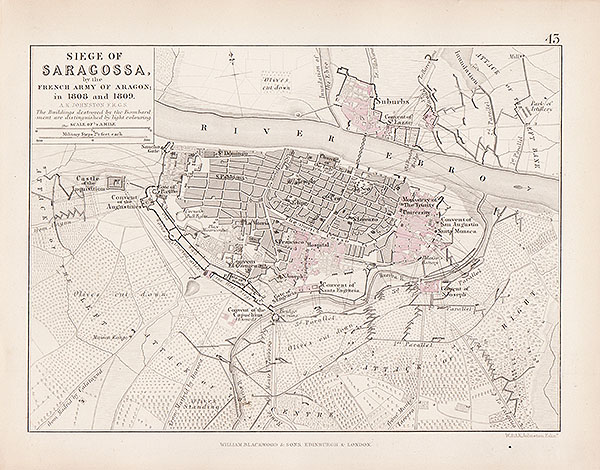 Siege of Saragossa by the French Army of Aragon in 1808 and 1809 