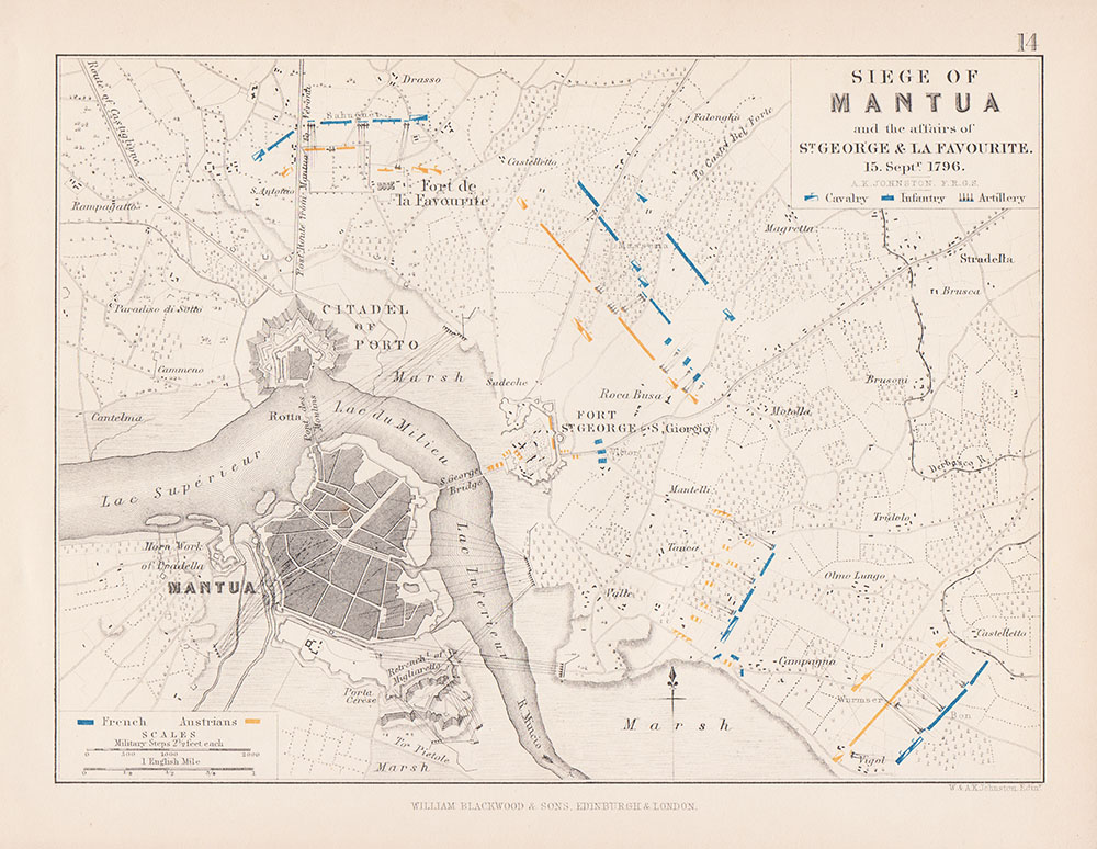 Siege of Mantua and the affairs of St George & La Favourite 15th Sept 1796 