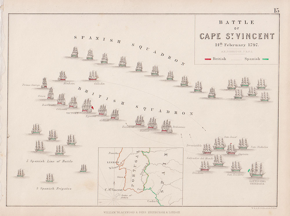 Battle of Cape St Vincent 14th February 1797