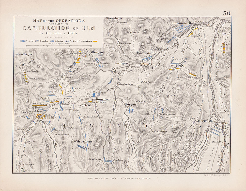 Map of the Operations which led to the Capitulation of Ulm