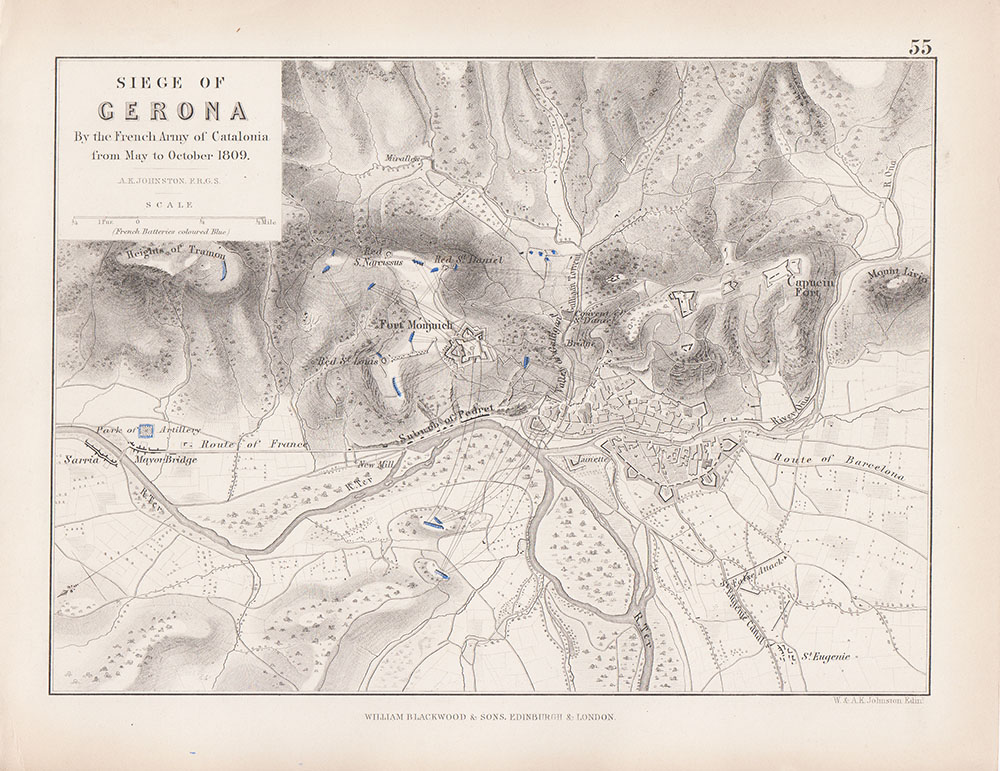 Siege of Gerona by the French Army of Catalonia from May to October 1809