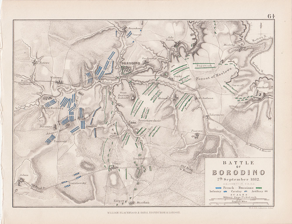 battle of borodino map