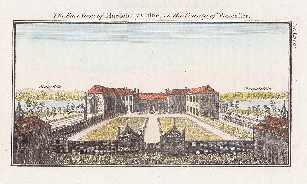 The East View of HartleburyCastle in the County of Worcester 