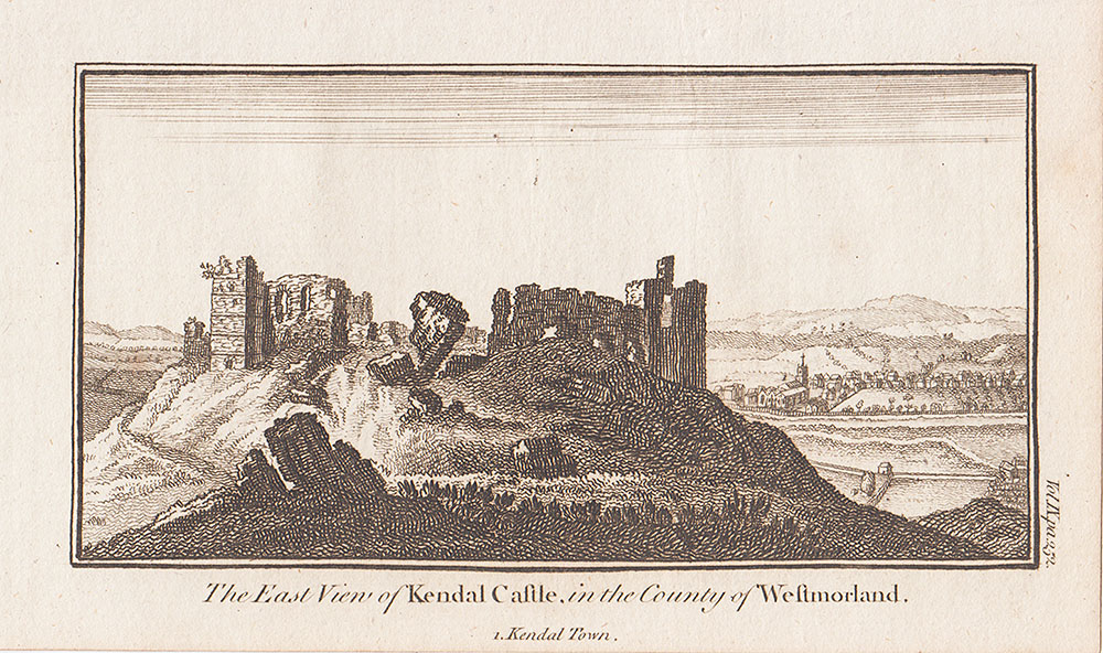 The East view of Kendal Castle in the County of Westmorland