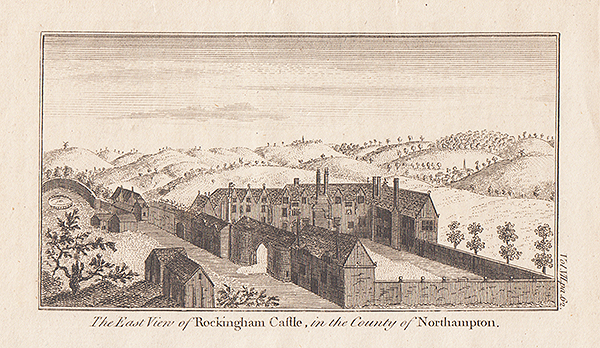 The East view of Rockingham Castle in the County of Northampton 