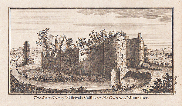 The East view of St Brival's Castle in the Countu of Gloucester