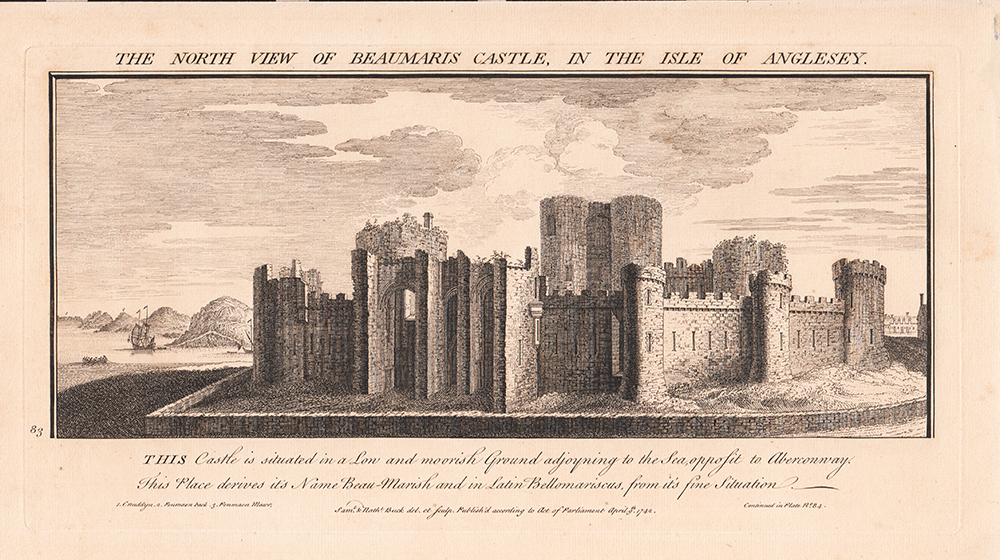The North View of Beaumaris Castle in the Isle of Anglesey