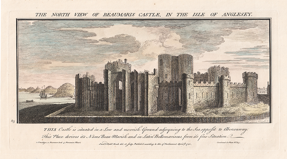 The North View of Beaumaris Castle in the Isle of Anglesey