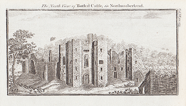 The North View of Bothal Castle in Northumberland 