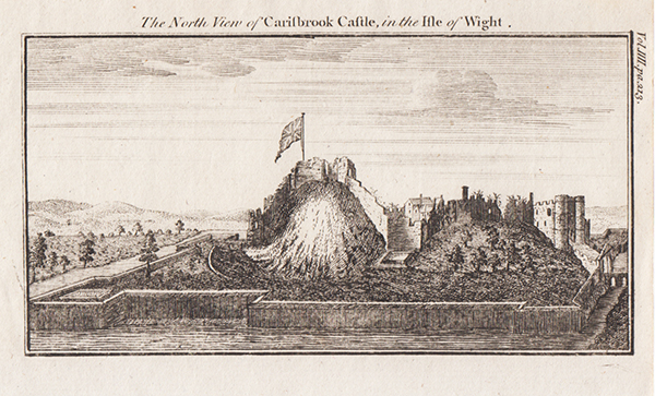 The North view of Carisbrook Castle in the Isle of Wight 