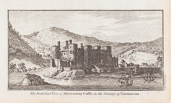 The North East View of Aberconway Castle in the County of Caernarvon 