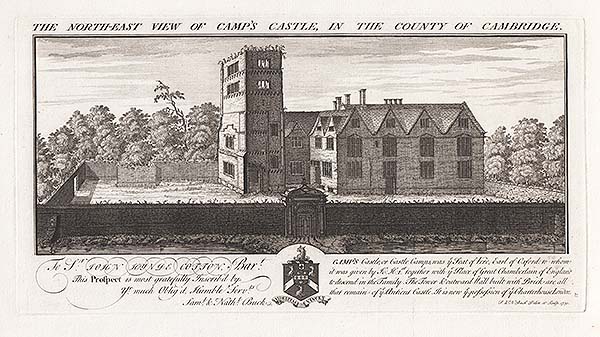 The North East View of Camp's Castle in the County of Cambridge