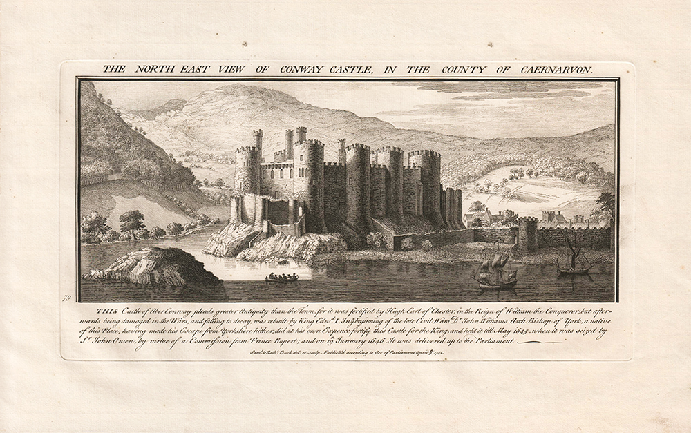 The North East View of Conway Castle, in the County of Caernarvon.