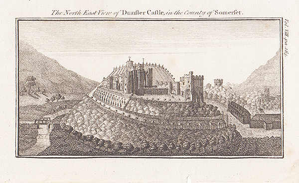 The North East View of Dunster Castle in the County of Somerset 