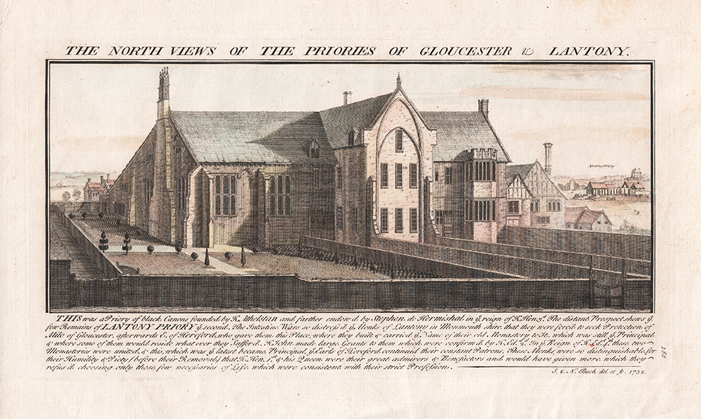 The North Views of the Priories of Gloucester & Lantony 